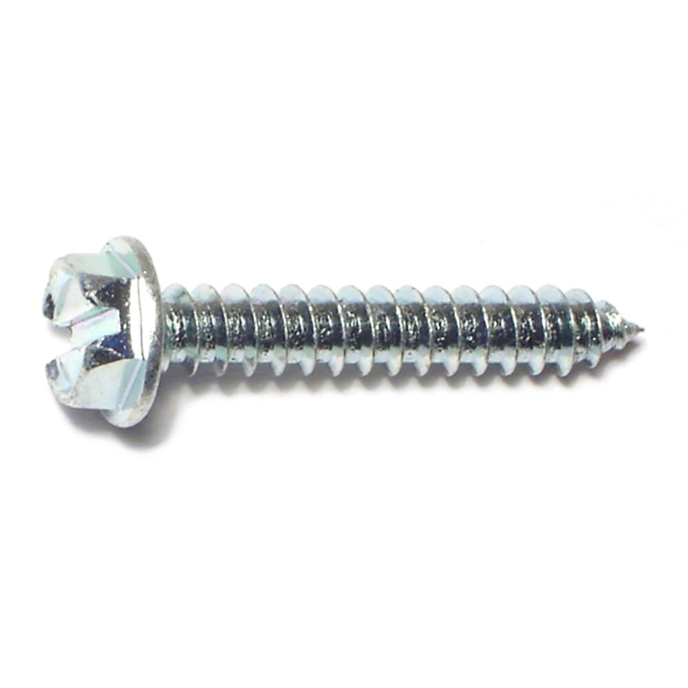 image of 8 X 1 SL Slotted Hex Washer Sheet Metal Screw