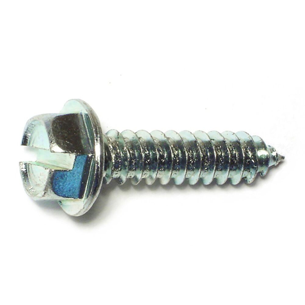 image of 14 X 1 Slotted Hex Washer Sheet Metal Screw