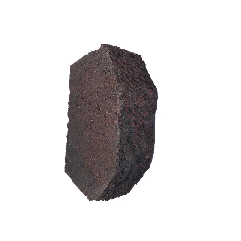 image of Block Castle Wall Red/Charcoal 12-Inch