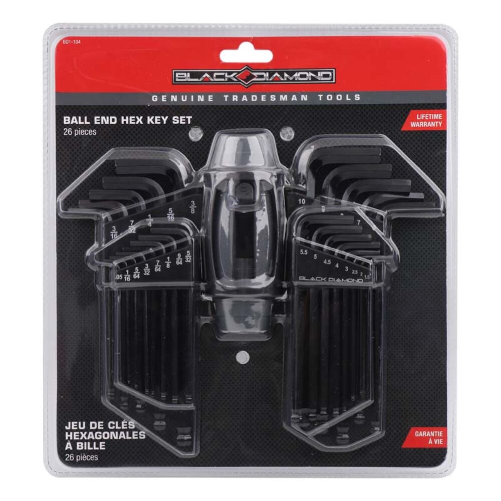 image of 26 Piece Hex Ball End Wrench Set