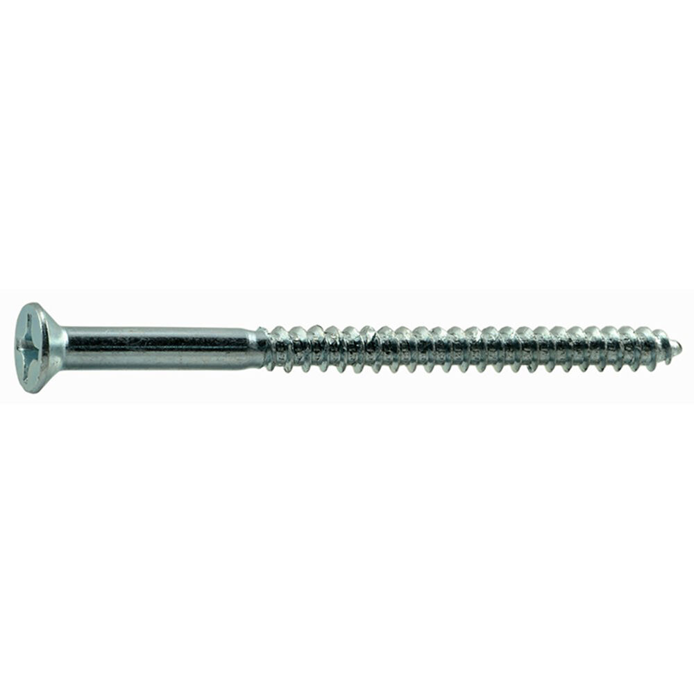 image of 10 x 3 Flat Wood Screws, Zinc