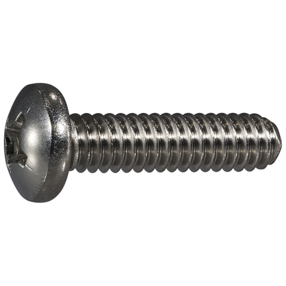 image of 1/4-20 x 1 Phillips Pan Machine Screws - 82493
