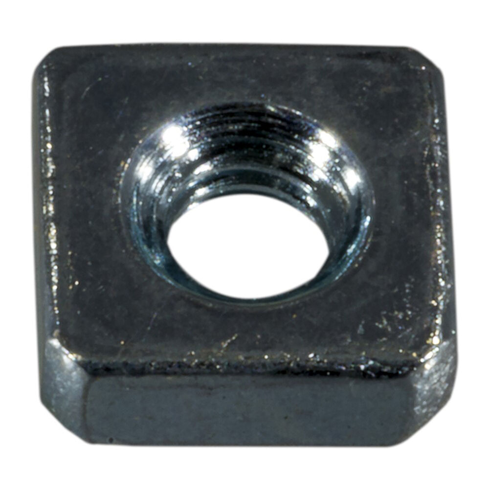 image of Square Nuts, 8-32, Zinc, 4-Piece