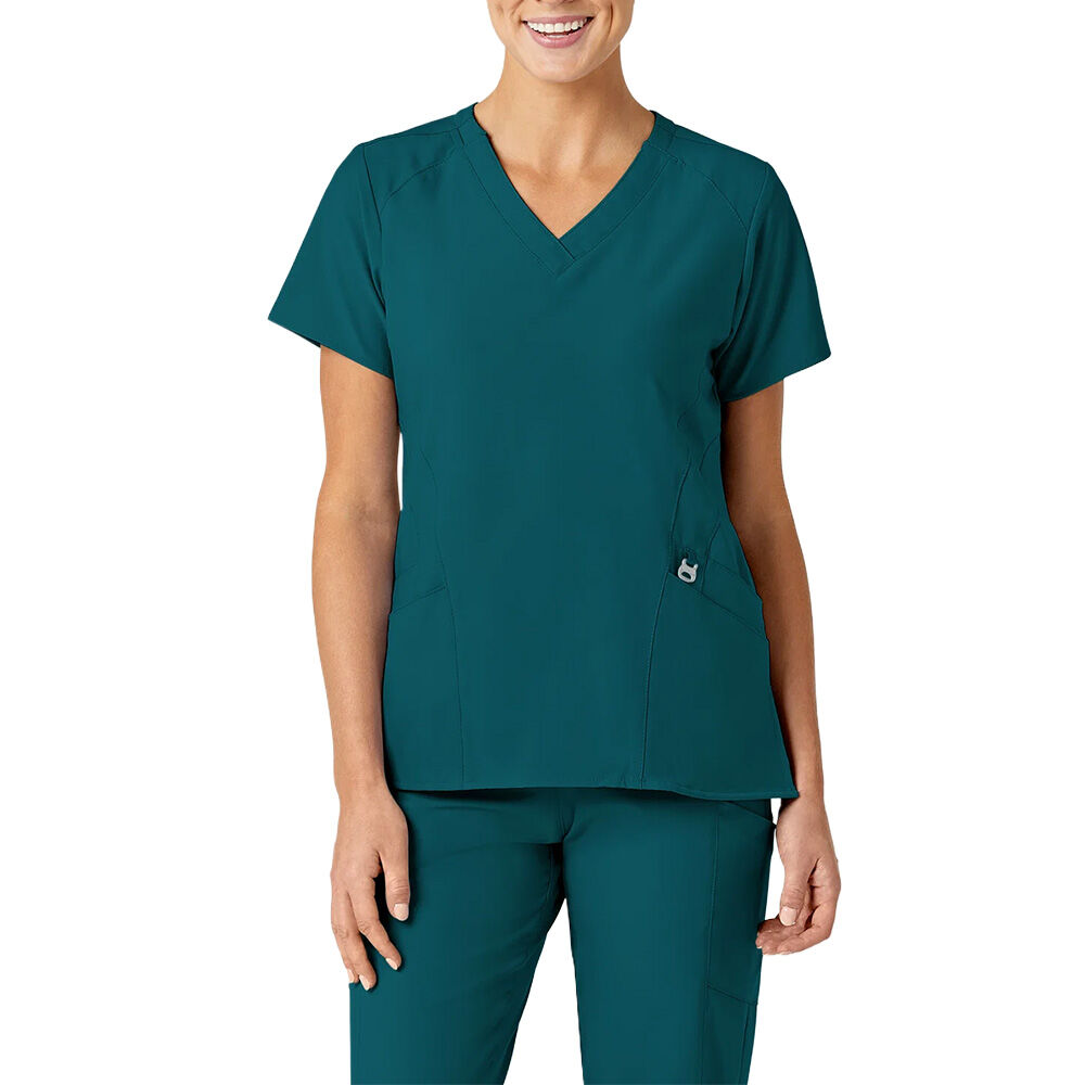 image of Women's Stylized V-Neck Scrub Top