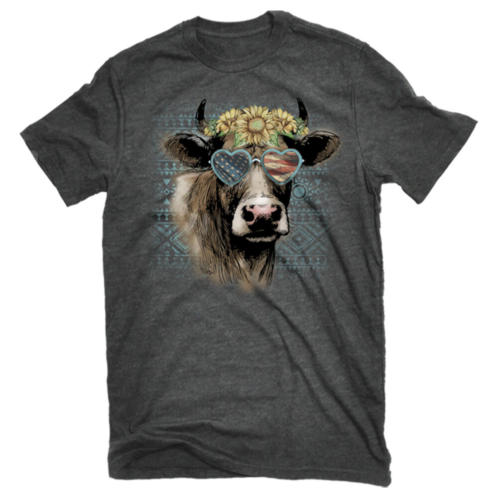 image of Women's Highland Cow Sunglasses T-Shirt