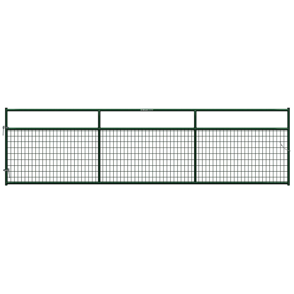 image of 16 ft Frontier Wire-Filled Gate, Green