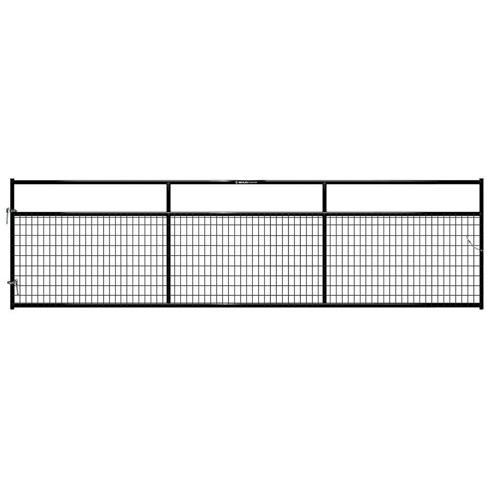image of 16 ft Frontier Wire-Filled Gate, Black