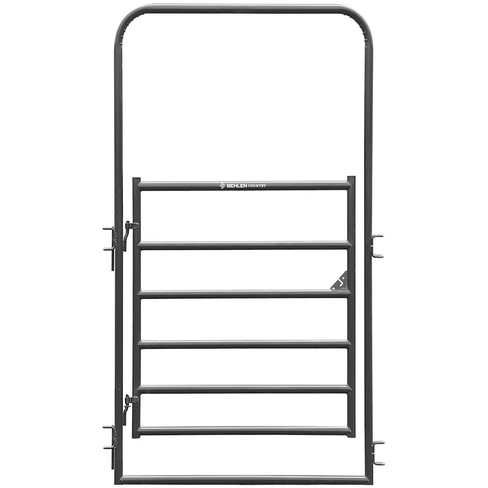 image of 8 ft Entrance Panel with 4 ft Walk Thru, Gray