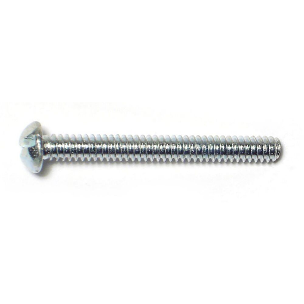 image of Slotted Round Stove Bolts, 6-32 x 1-1/4, Zinc, 3-Piece
