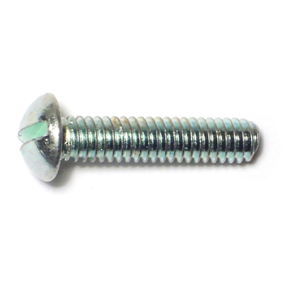 image of Slotted Round Stove Bolts, 8-32 x 3/4, Zinc, 4-Piece
