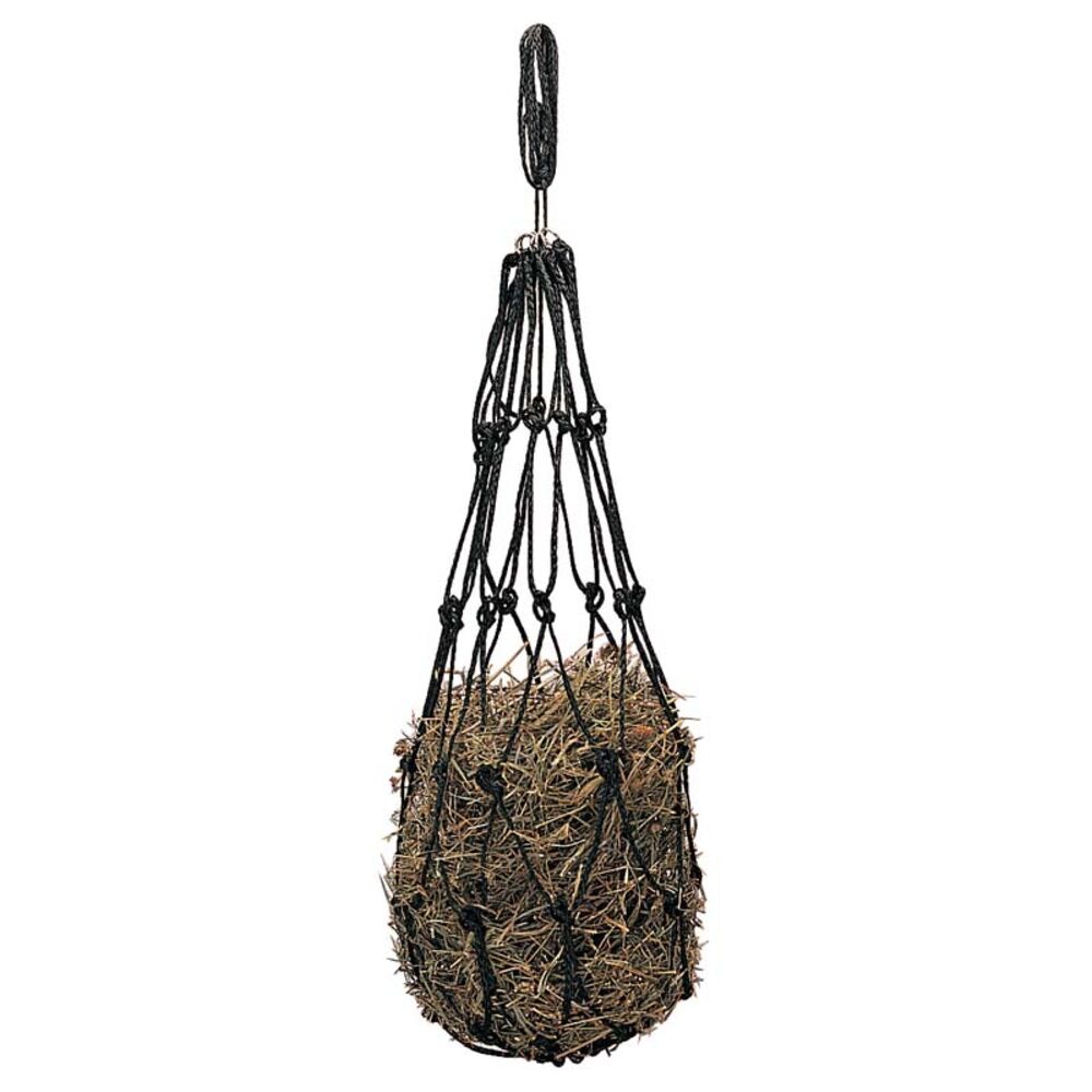 image of Small Rope Hay Bag, Black, 