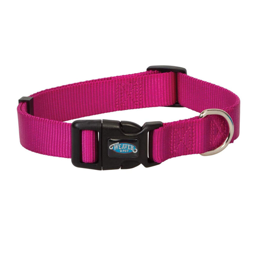 image of Snap-N-Go Adjustable Collar, Small, 5/8-inch x 9-inch-13-inch, Raspberry
