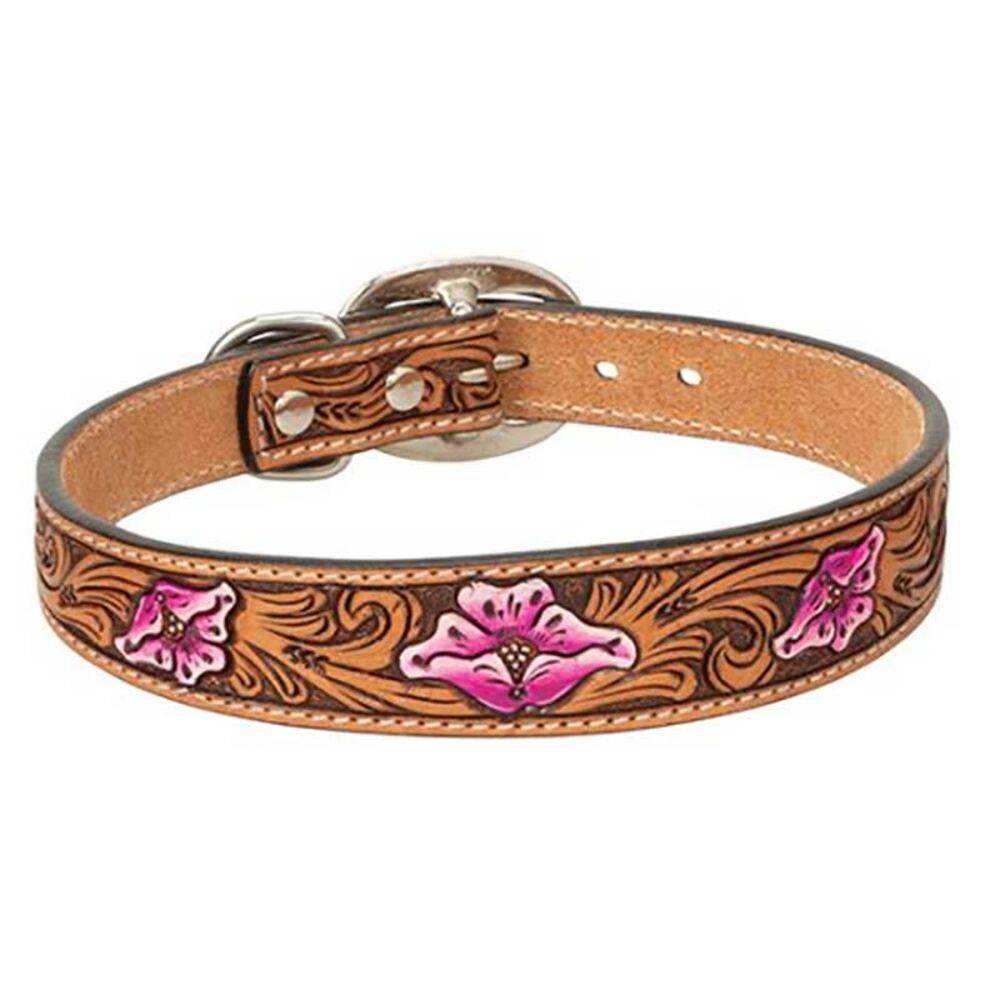 image of Pink Floral Collar, 3/4-inch x 15-inch