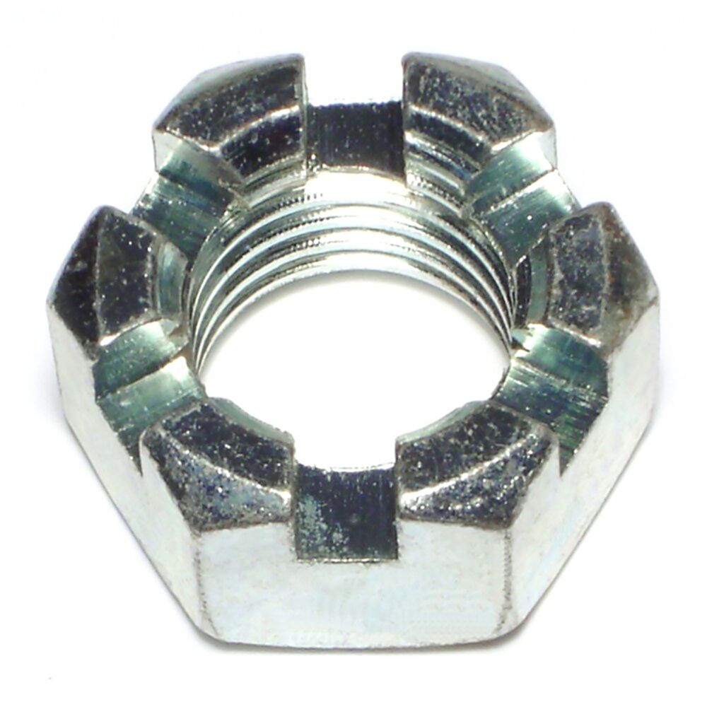 image of 1-8 Coarse Slotted Hex Nuts - 87616