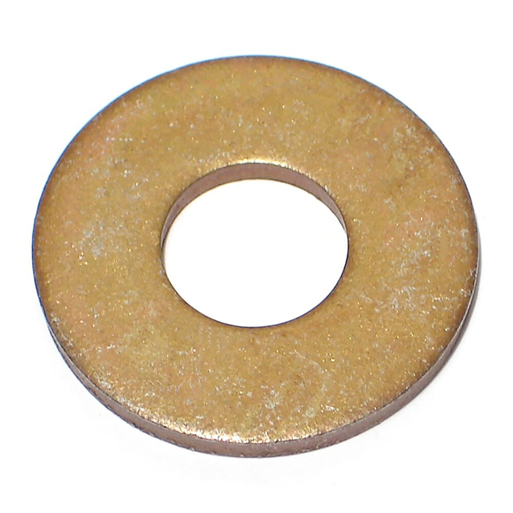 image of Thick Washer Grade 8, 9/16 x .134, Yellow Zinc, 1-Piece