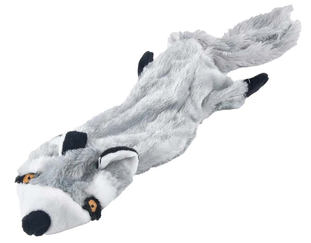 image of Thinnies Unstuffed with Rope & Squeaker Dog Toy - 21 in - Raccoon