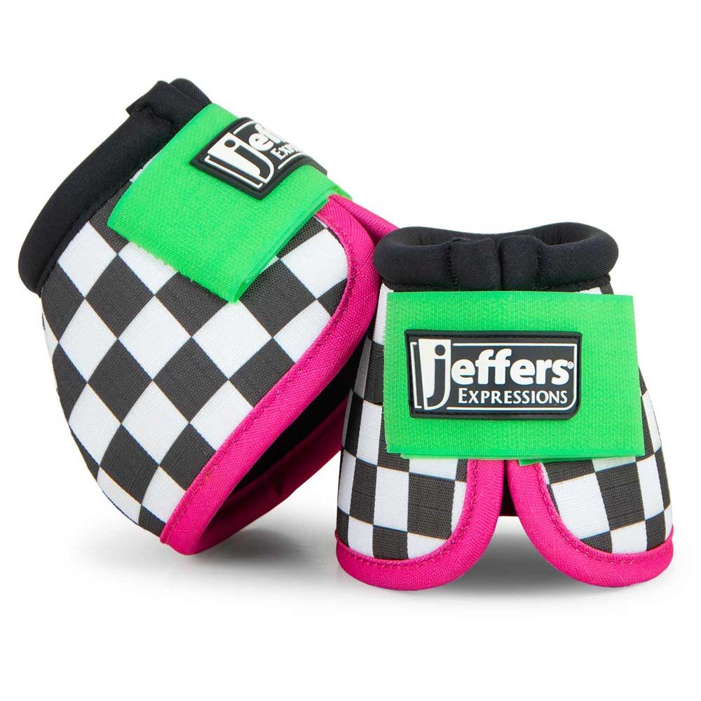 image of Expression No -Turn Bell Boots for Horses - Pair - Skater Cowgirl - Large