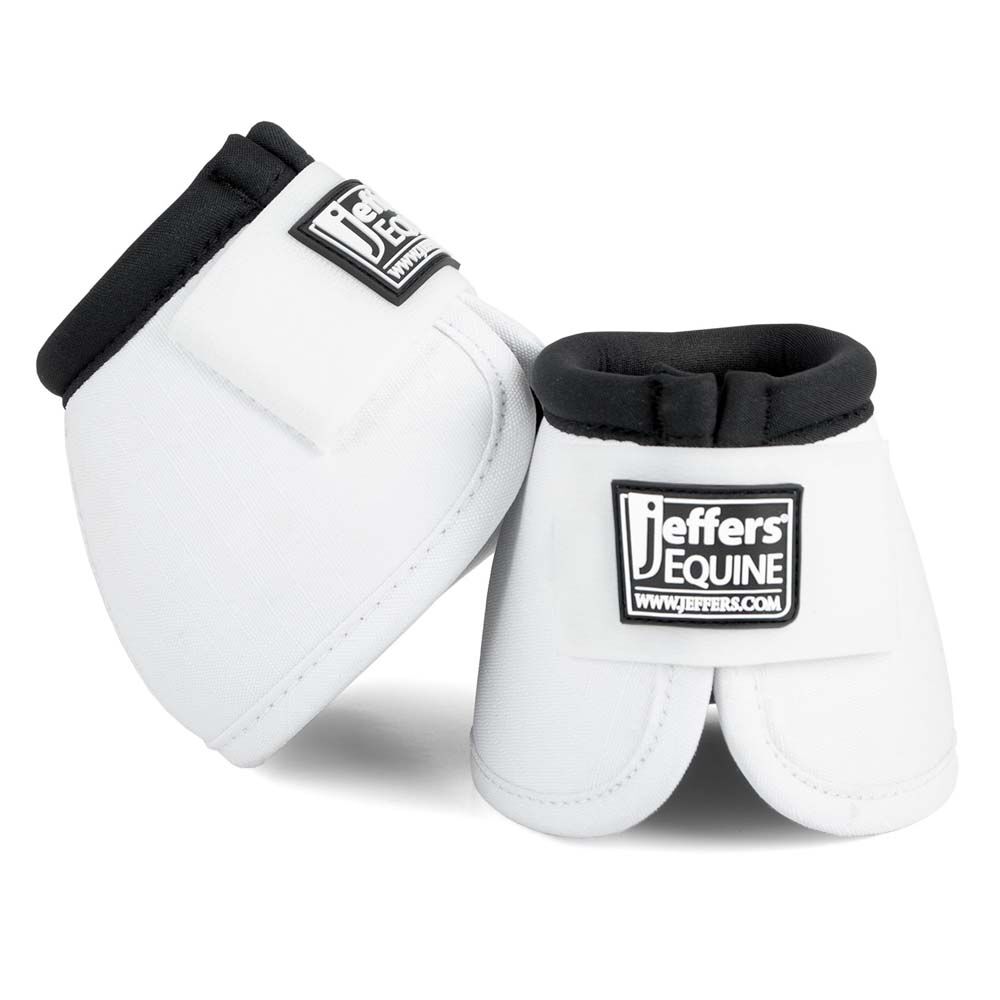 image of Expression No -Turn Bell Boots for Horses - Pair - White - Medium