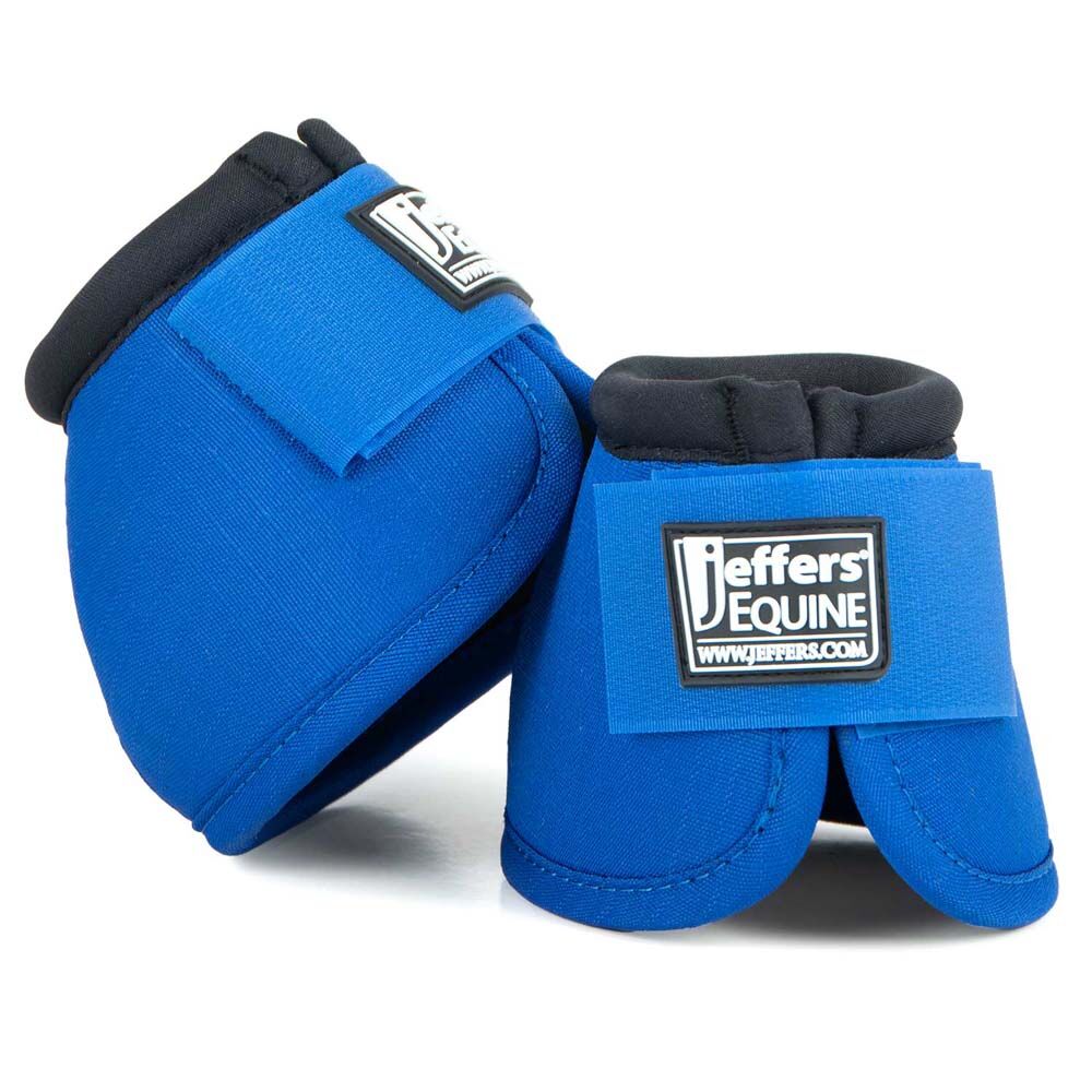 image of Expression No -Turn Bell Boots for Horses - Pair - Blue - Medium