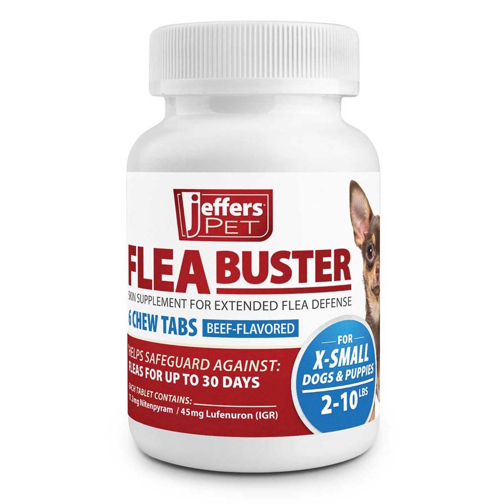 image of Pet Flea Buster Chewable Tablets, Beef Flavor 6 ct