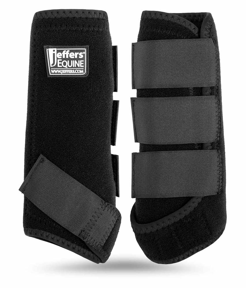 image of Protective Horse Boots - Pair - Black - Medium