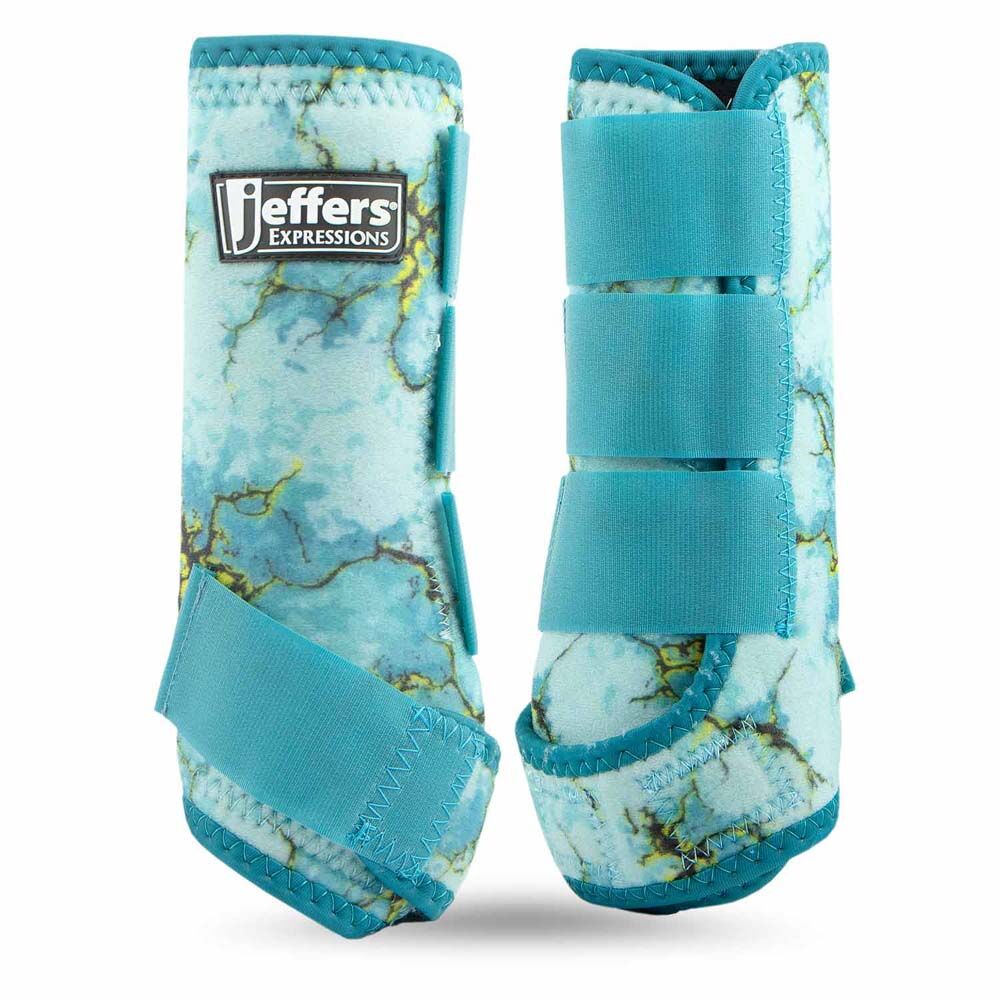 image of Expression Protective Boots for Horses - Pair - Bisbee Blue - Large