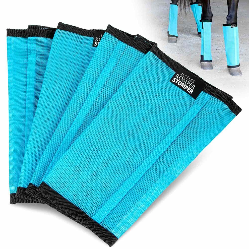 image of Romper Stomper  inStomp -Free in Fly Boots for Horses - 4 pk - Turquoise - Large