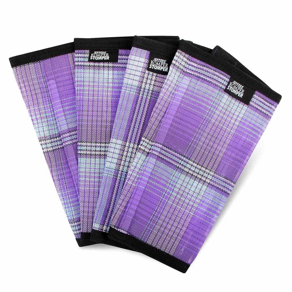 image of Romper Stomper  inStomp -Free in Fly Boots for Horses - 4 pk - Purple & Light Blue - Small
