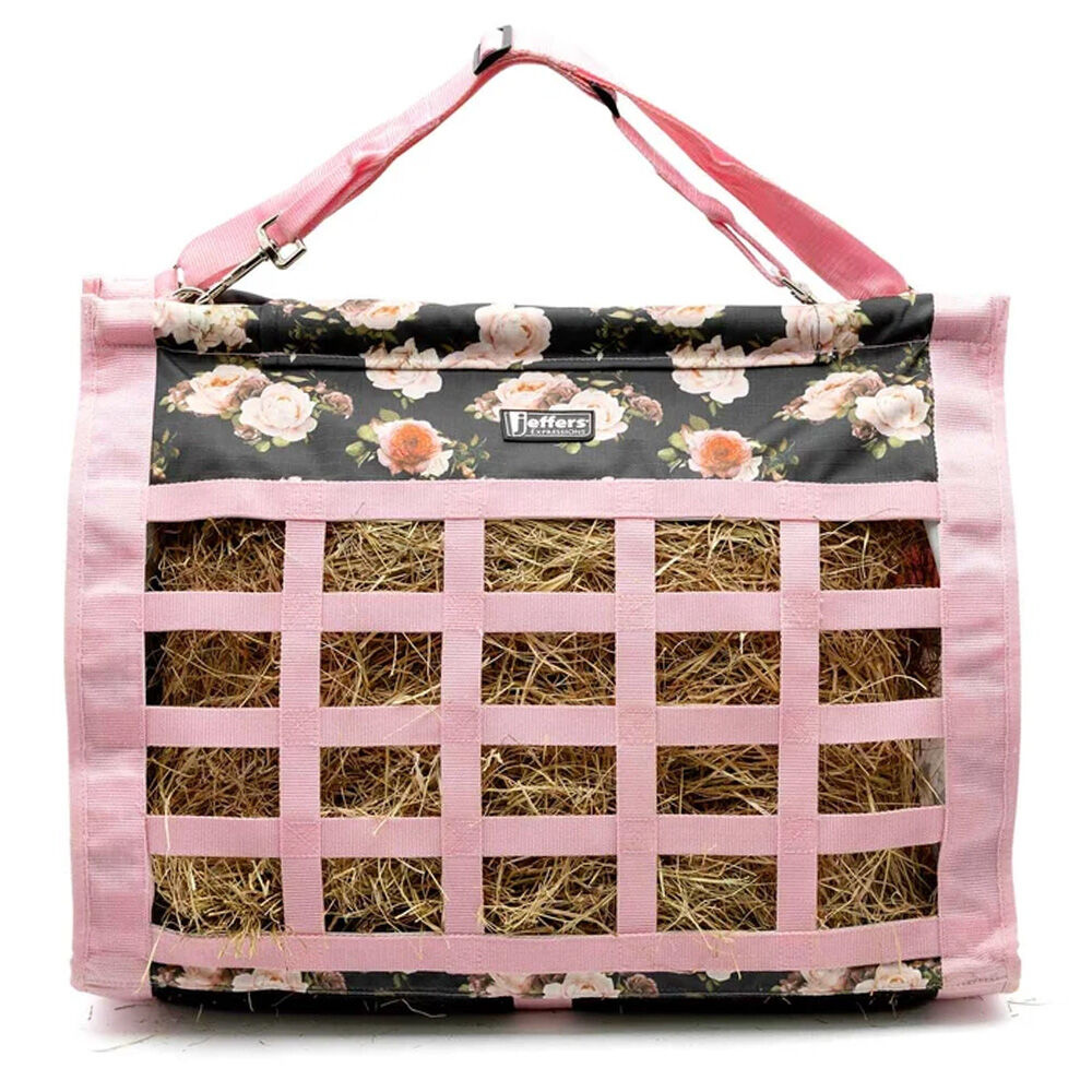 image of Expression Extend -Feed Hay Bag for Horses & Livestock - Rose Garden