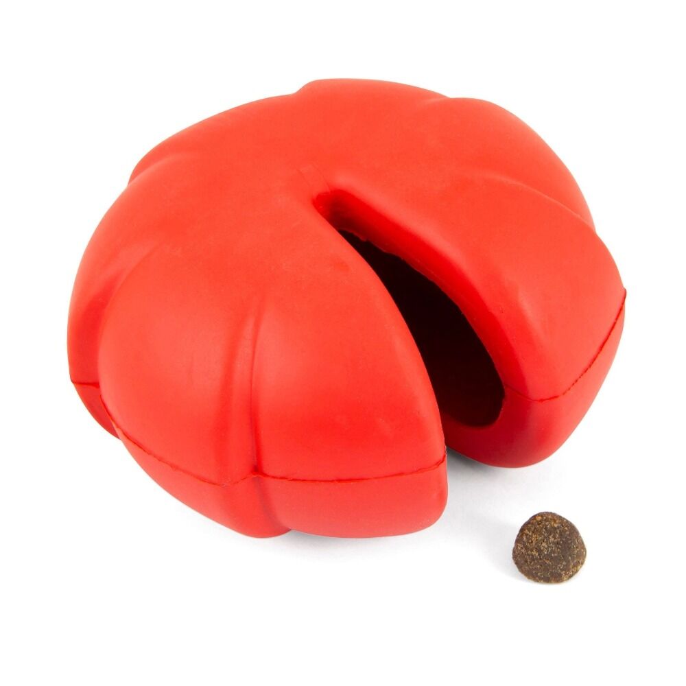 image of Red Millipede Natural Rubber Treat Dispensing Dental Dog Chew Toy - Large