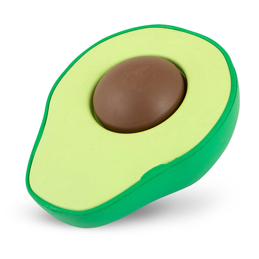 image of Floating Natural Rubber Dog Chew Toy with Vanilla Scent for Dental Health and Water Play - Avocado - Medium
