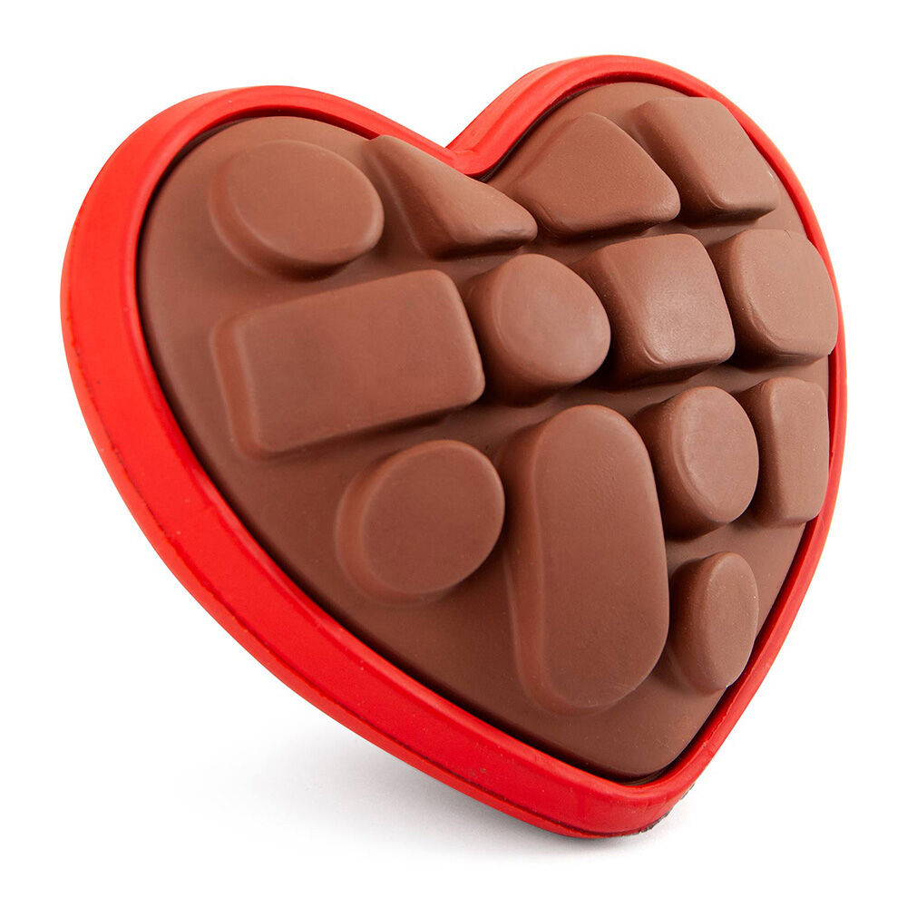 image of Box of Chocolates Natural Rubber Dog Chew Toy with Dental Benefits for Medium Chewers - Small