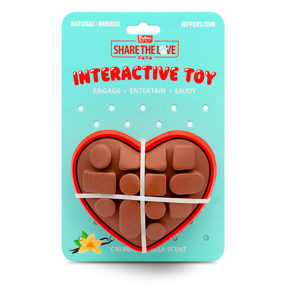 image of Box of Chocolates Natural Rubber Dog Chew Toy with Dental Benefits for Medium Chewers - Large
