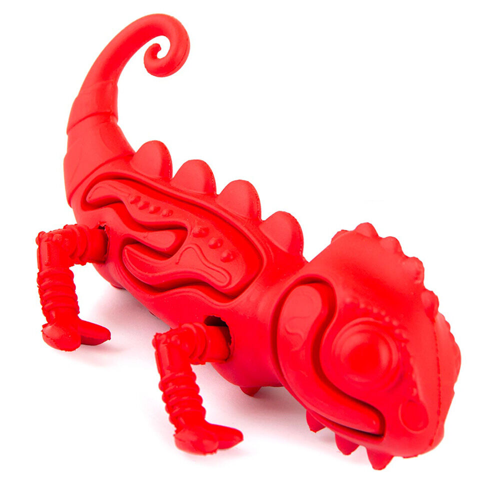 image of Red Chameleon Natural Eco -Friendly Rubber Dental Dog Chew Toy for Medium Chewers - Medium