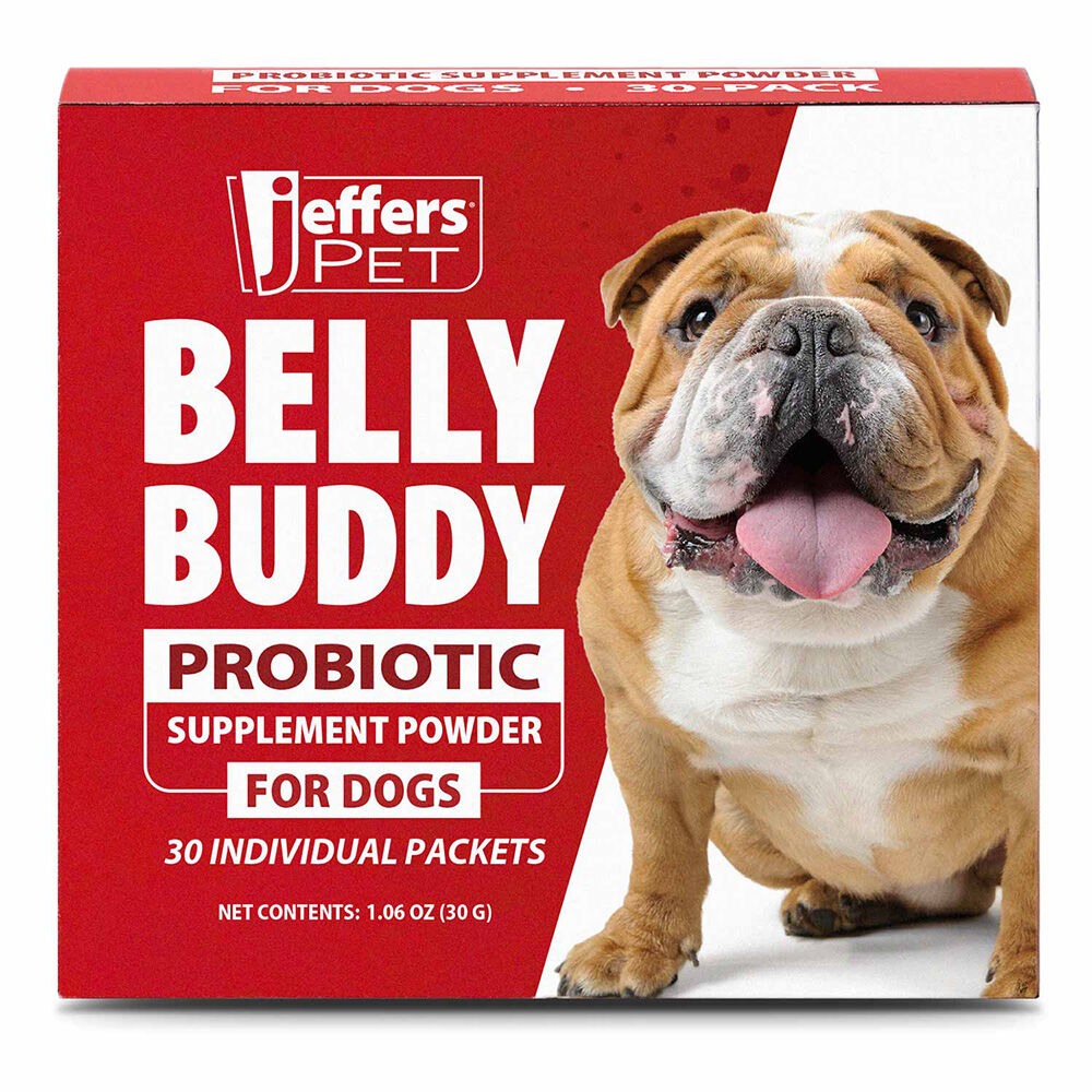 image of Pet Belly Buddy Probiotic Powder Packets for Dogs, 30 Count