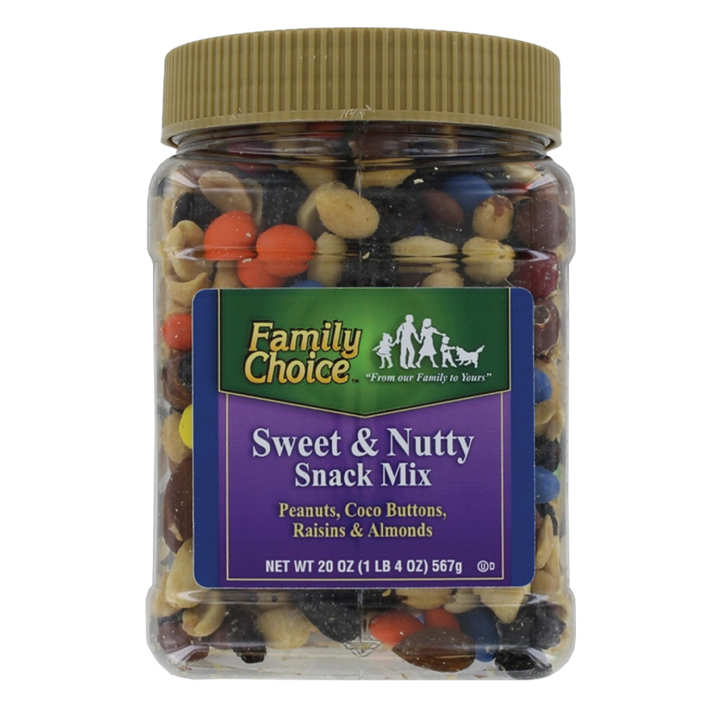 image of Sweet and Nutty Snack Mix, 14 oz