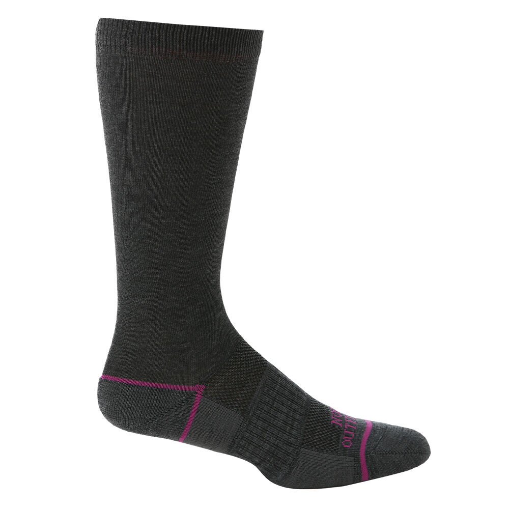 image of Women's Motion Merino Over the Calf Sock, 2 pk, Charcoal Heather