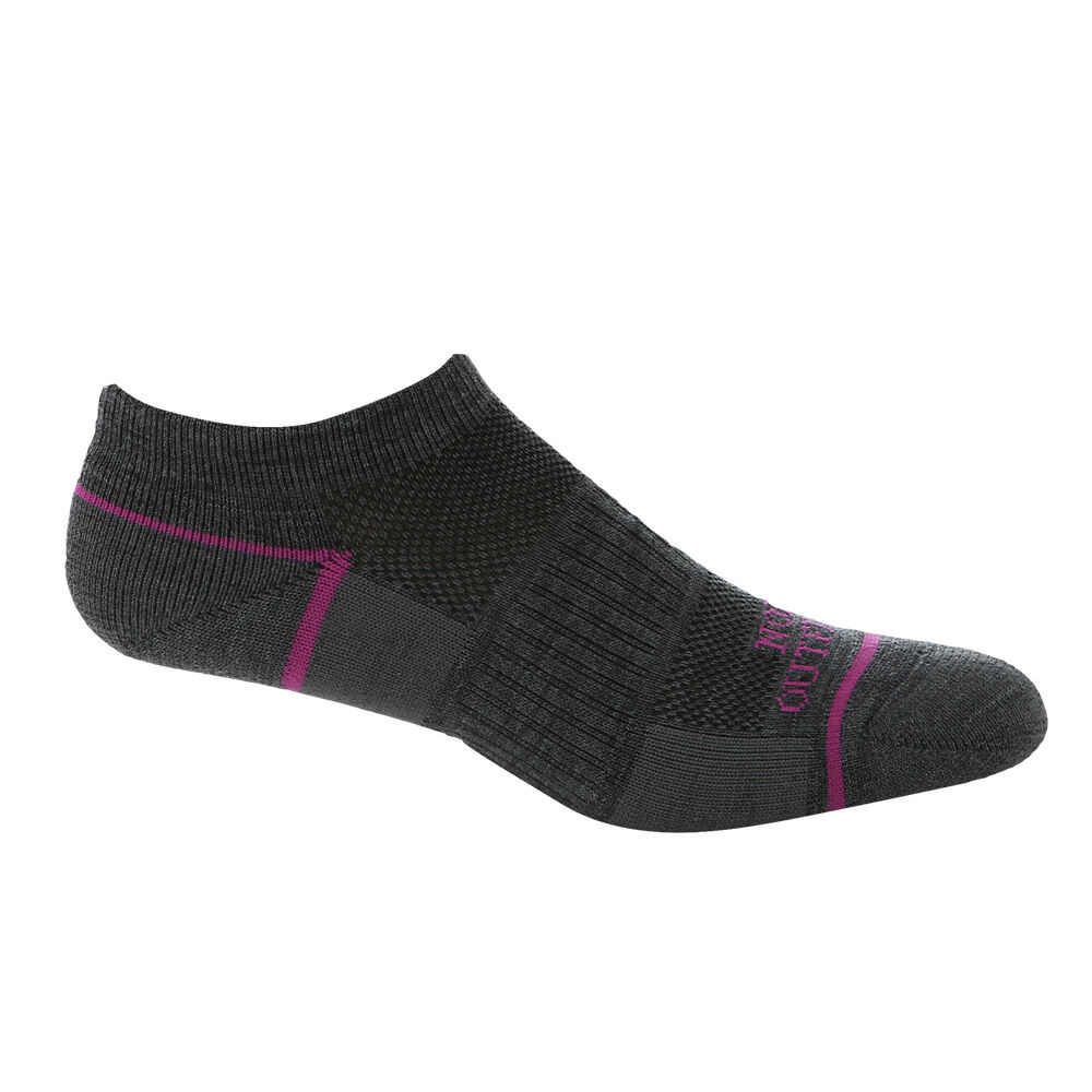 image of Women's Motion Merino Ankle Sock, 2 pk, Charcoal Heather