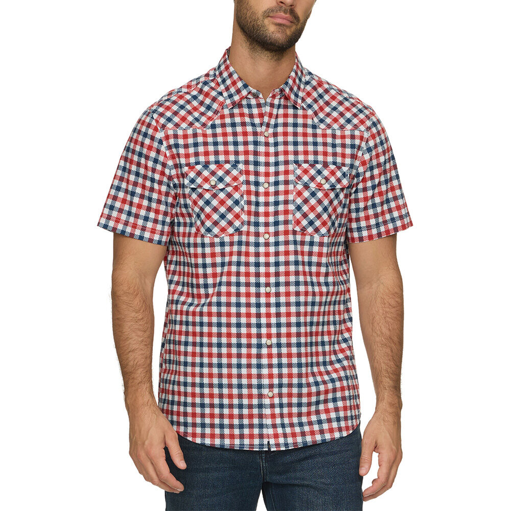 image of Men's Quincy UPF Performance Short Sleeve Western Shirt