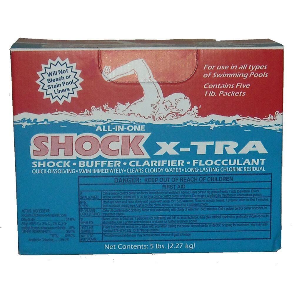 image of Shock X-Tra Pool Treatment, 5 pc