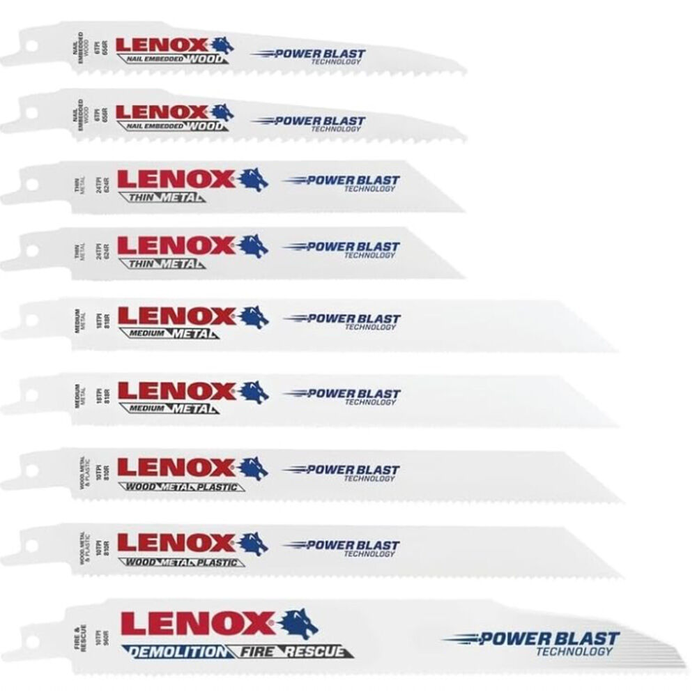image of General Purpose Reciprocating Saw Blade Kit- 9 pc