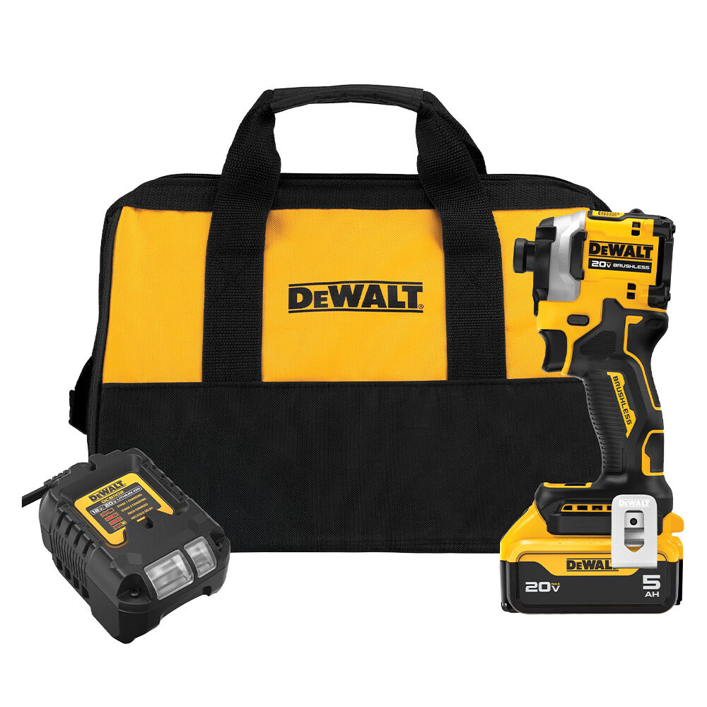 image of ATOMIC 20V MAX 1/4 in Impact Driver Kit, 5 Ah Battery, Charger and Bag