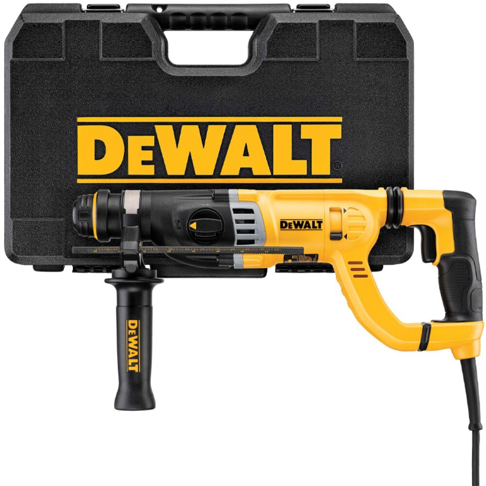 image of 1 1/8 in 8.5 Amp Corded SDS-PLUS D-Handle Concrete/Masonry Rotary Hammer Drill Kit
