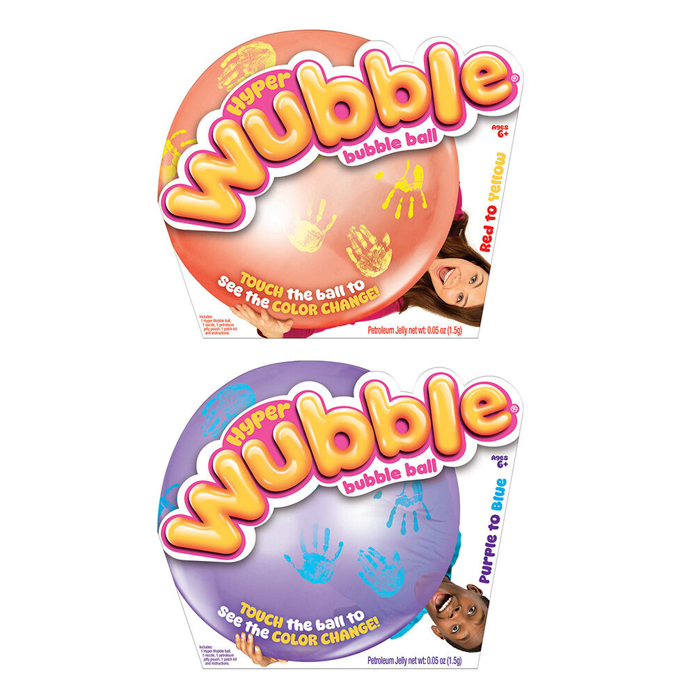 image of Assorted Hyper Wubble Color Changing Bubble Ball (Style May Vary)