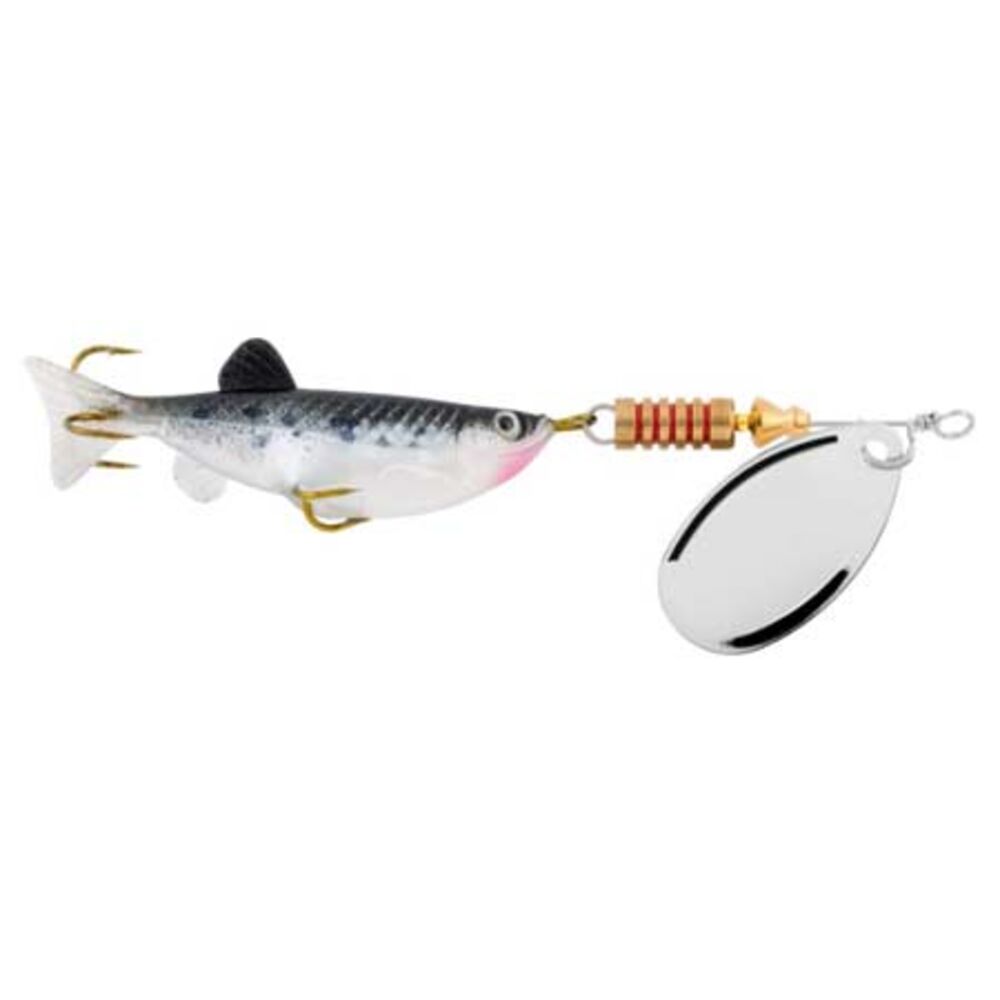 image of Minnow Spinner Fishing Lure, #3, 5/16 oz, Silver
