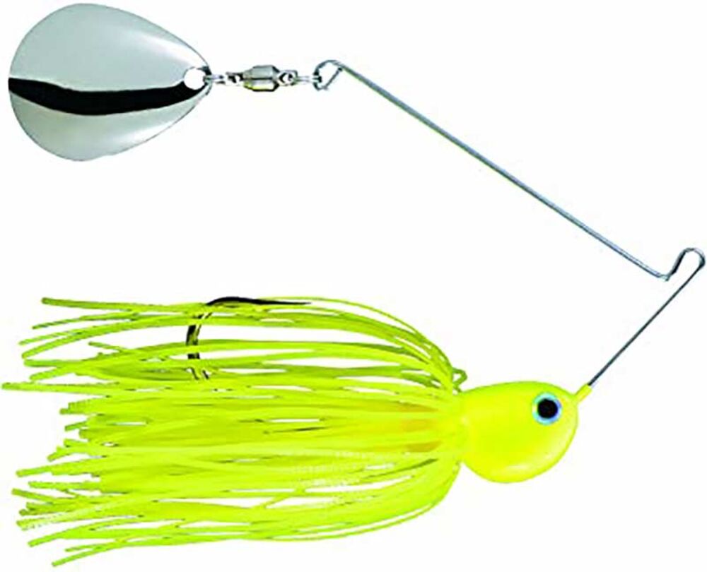 image of Blaze Chartreuse Spinner Fishing Lure, 1/8 oz