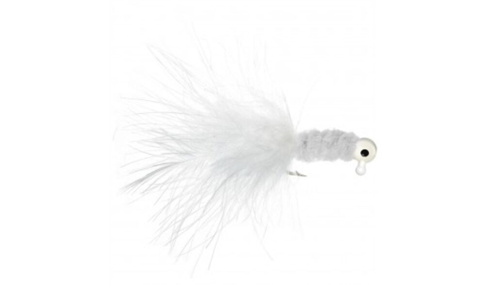 image of Crappie Jig Fishing Lure, 1/16 oz, White