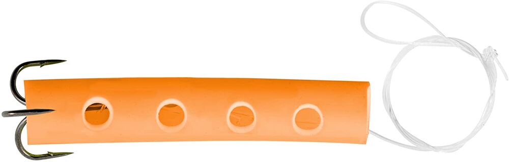 image of Mudville Treble Hook Dip Tube, Orange, 2 pk