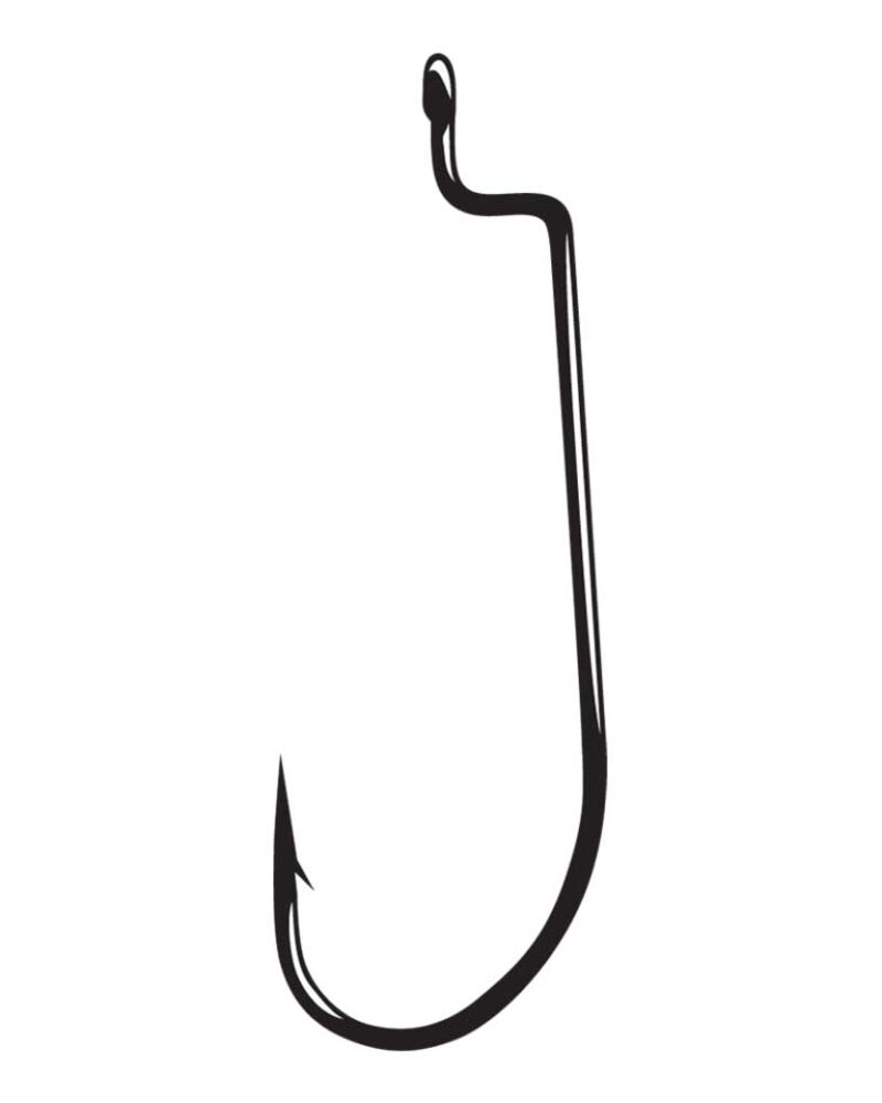 image of Bronze Offset Shank Worm Hook, #1/0, 6 pack