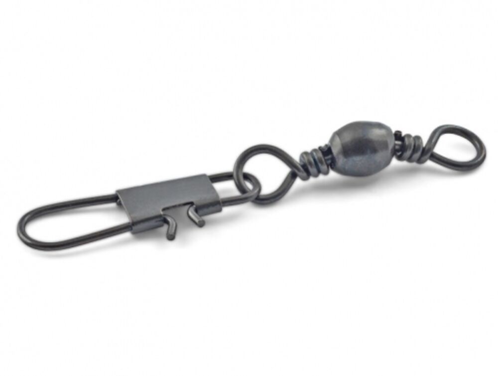 image of Black Interlock Snap Swivels, #1, 2 pack